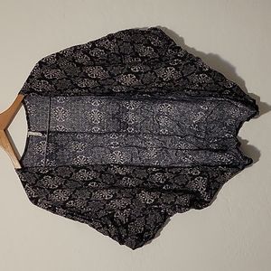 Black & White Short Sleeve Cardigan